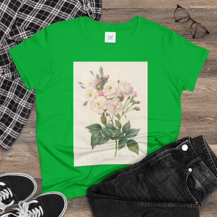 Rosa Noisettiana by Pierre Joseph Redouté Women's Midweight Cotton Tee