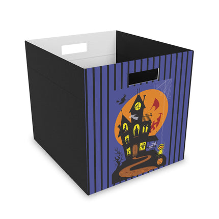 Halloween Night at the Haunted House Felt Storage Box