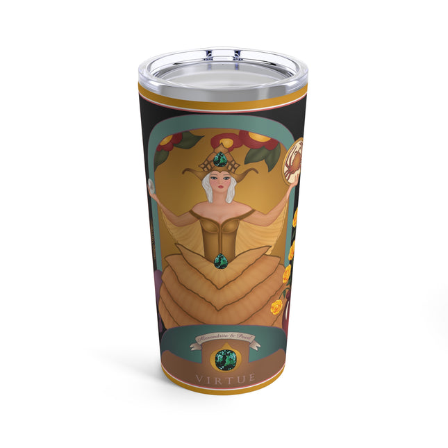 June & Pearl, Alexandrite (from the Gem Series) by Sofia Chiostri Tumbler 20oz