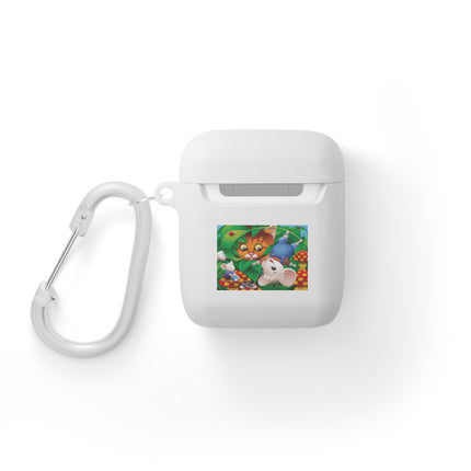 Curious Tabby & Merry Mice – Woodland Adventure AirPods Case