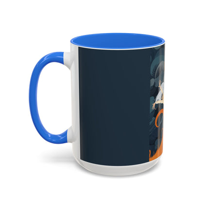 Flame of the Tempest Colorful Mugs – Fiery Storm & Dramatic Elegance