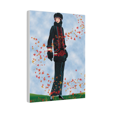 Whispers of Autumn – An Art Deco Portrait of Grace