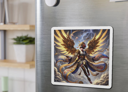 Valkyrie Descending Through Storm Die-Cut Magnets (4 Sizes)