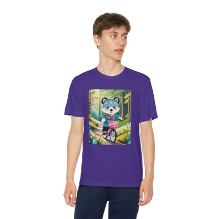 Furry Cyclist Youth Competitor Tee – Woodland Adventure & Playful Charm