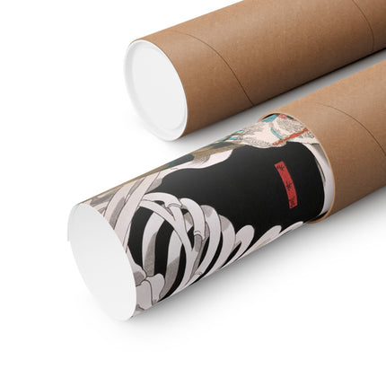 Mitsukuni Defying the Skeleton Spectre by Utagawa Kuniyoshi Matte Horizontal Posters