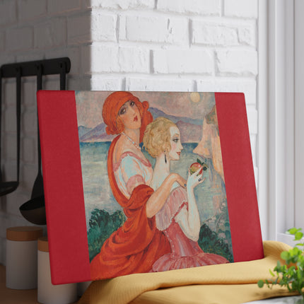 Sur la Route d'Anacapri by Gerda Wegener Glass Cutting Board