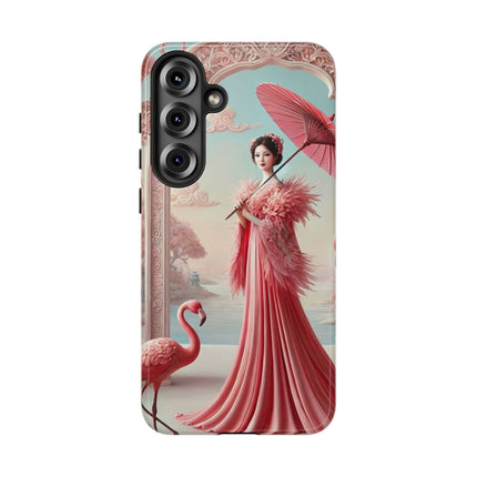 Petals, Porcelain, and Flamingos Phone Cases