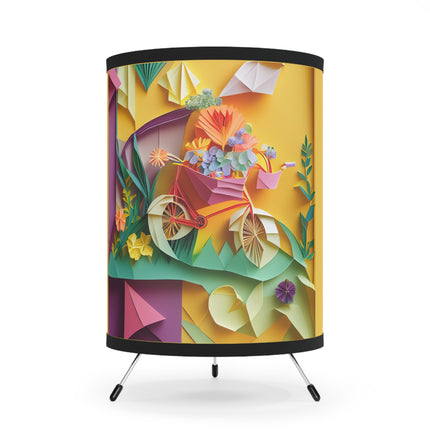 Origami Bicycle Tripod Lamp