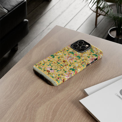 Yellow Botanical Pattern by Owen Jones Phone Cases