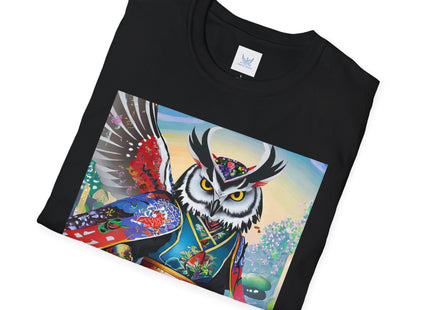 Cyberpunk Samurai Owl Softstyle T-Shirt