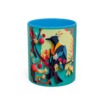 Curious Crow Colorful Mugs (11oz, 15oz)