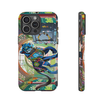 Cyber Panther's Hunt Phone Cases