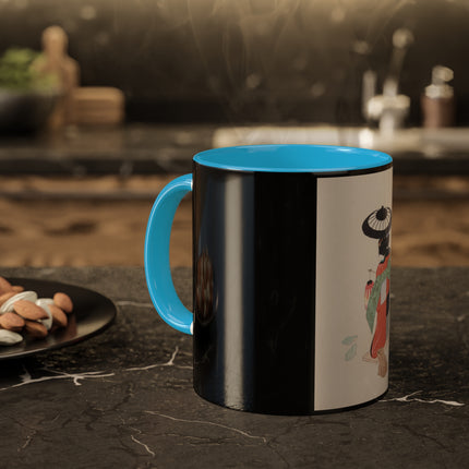 Illustrations of Japanese Toys Pl.020 by Kawasaki Kyosen Colorful Mugs, 11oz