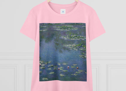 Water Lilies by Claude Monet Women's Midweight Cotton Tee