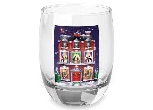 A Christmas Eve Celebration Whiskey Glass