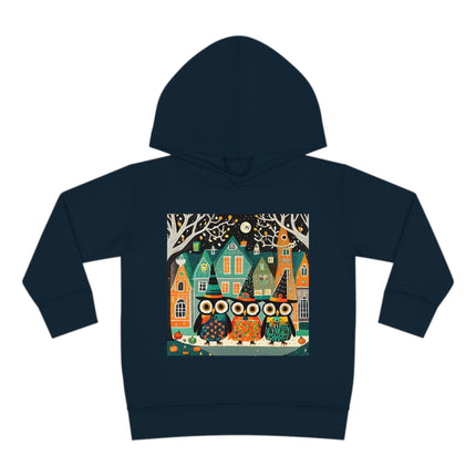 Night of the Trick-or-Treating Owlets Toddler Pullover Fleece Hoodie