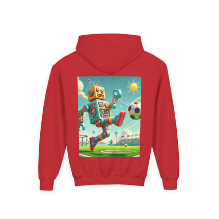 Kickoff Bot! Youth Hooded Sweatshirt – Game Day Energy & Action-Packed Fun