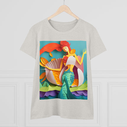 Charming Mermaid Women's Midweight Cotton Tee