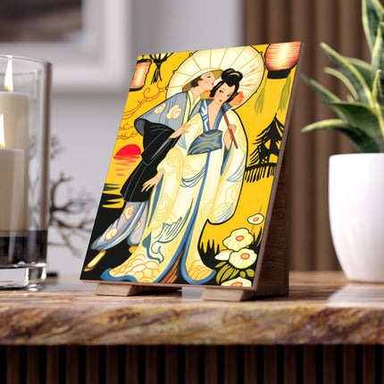 Golden Embrace Ceramic Tile