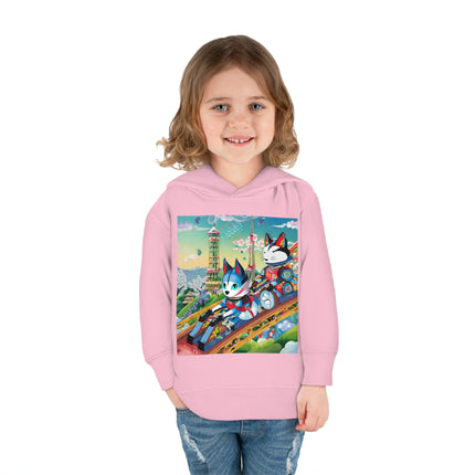 Kitsune Carnival Toddler Pullover Fleece Hoodie