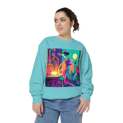 Dance of the Skeleton Ballerinas Unisex Garment-Dyed Sweatshirt