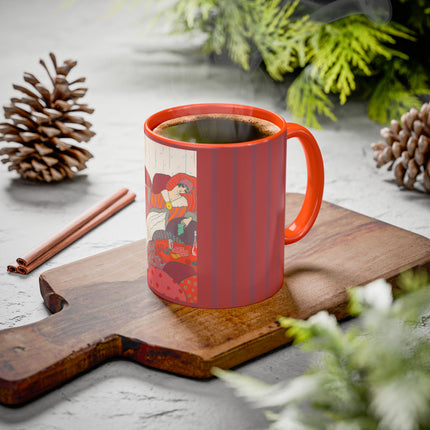 Les Coussins by Georges Lepape Colorful Mugs (11oz, 15oz)