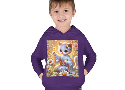 Daisy Chain Whimsy Toddler Pullover Fleece Hoodie