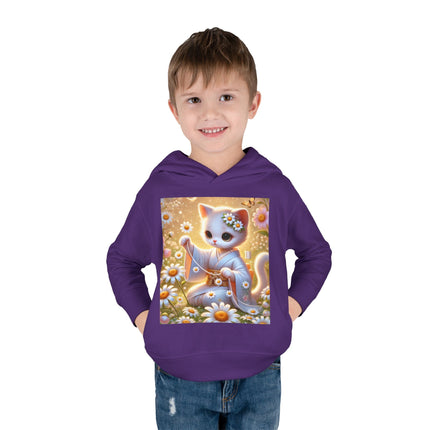 Daisy Chain Whimsy Toddler Pullover Fleece Hoodie