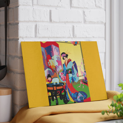 A Timeless Journey by Umberto Brunelleschi Glass Cutting Board