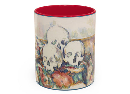 The Three Skulls by Paul Cézanne Colorful Mugs (11oz, 15oz)