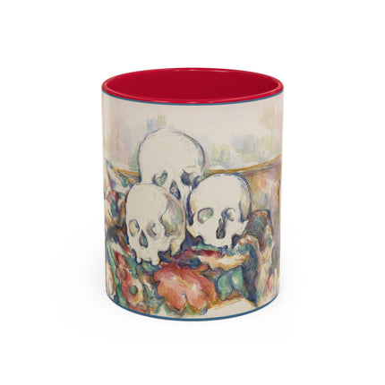 The Three Skulls by Paul Cézanne Colorful Mugs (11oz, 15oz)