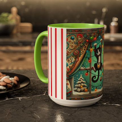 Mischief in Tinselland Colorful Mugs (11oz, 15oz)