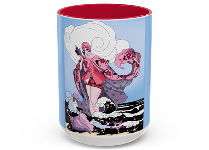Goddess of the Swirling Sea Colorful Mugs (11oz, 15oz)