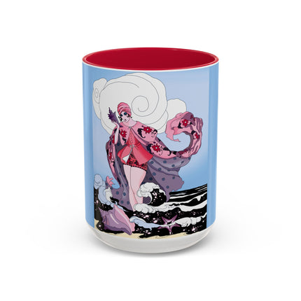Goddess of the Swirling Sea Colorful Mugs (11oz, 15oz)