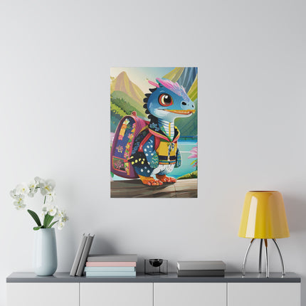 Baby Raptor Matte Canvas, Stretched, 0.75"