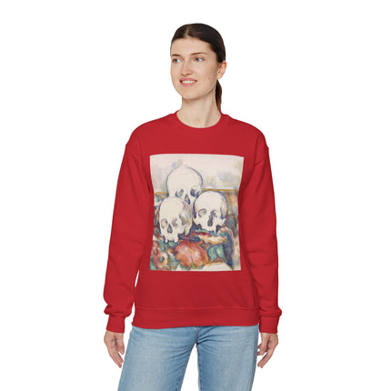 The Three Skulls by Paul Cézanne Unisex Heavy Blend™ Crewneck Sweatshirt