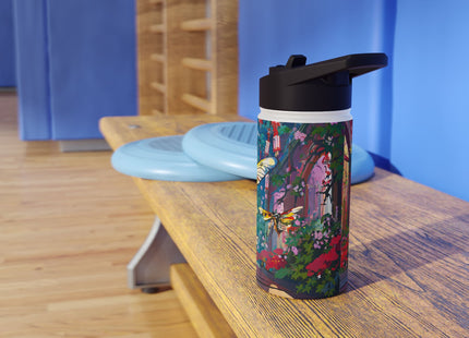Neon Swarm Stainless Steel Water Bottle