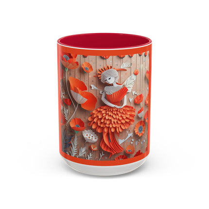 Poppy Fairy Colorful Mugs (11oz, 15oz)