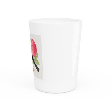 Blackbird with Roses by Anonymous Ceramic Shot Glass
