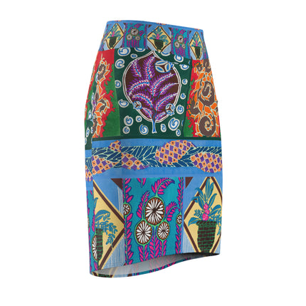 Floral Design by Emile-Alain Séguy Women's Pencil Skirt (AOP)