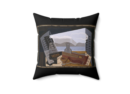 Open Window by Juan Gris Spun Polyester Square Pillow