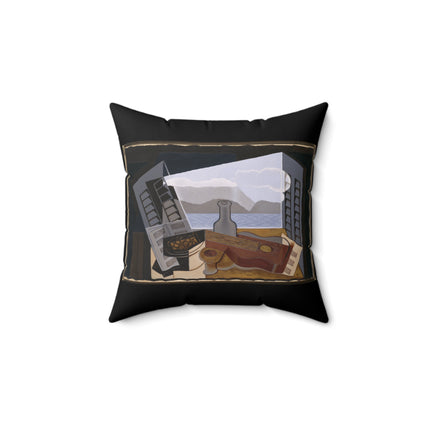 Open Window by Juan Gris Spun Polyester Square Pillow