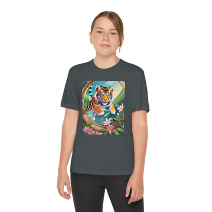 Majestic Tiger Cub Youth Competitor Tee – Courage, Adventure & Fiery Spirit