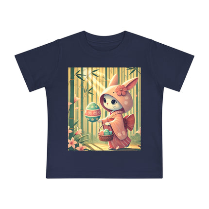 Geisha Kitten’s Easter Stroll Baby Short Sleeve T-Shirt