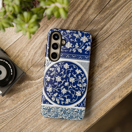 Blue Flower Pattern by Owen Jones Phone Cases