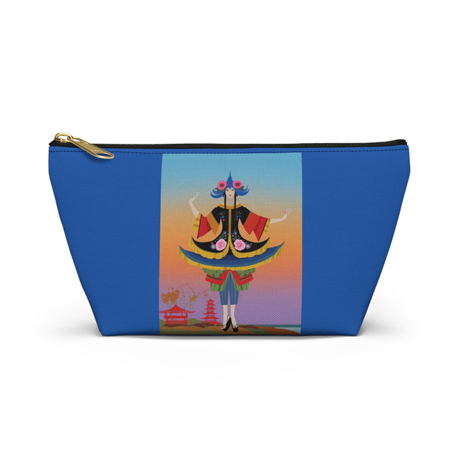 Kabuki Dancer at Twilight Cosmetic Bag – Elegant Performance & Vibrant Fantasy