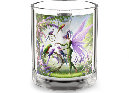 Lavender-Winged Fairy Glass Mug, 10oz