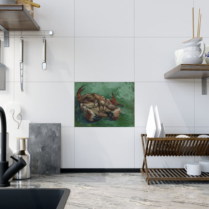 Crab on its Back by Vincent Van Gogh Ceramic Tile