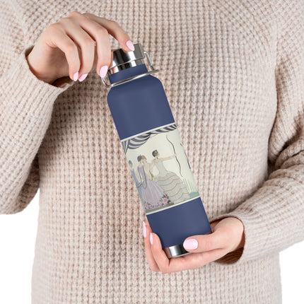 Visez au coeur, belles dames! by George Barbier Copper Vacuum Insulated Bottle, 22oz