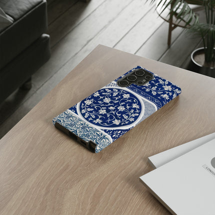 Blue Flower Pattern by Owen Jones Phone Cases